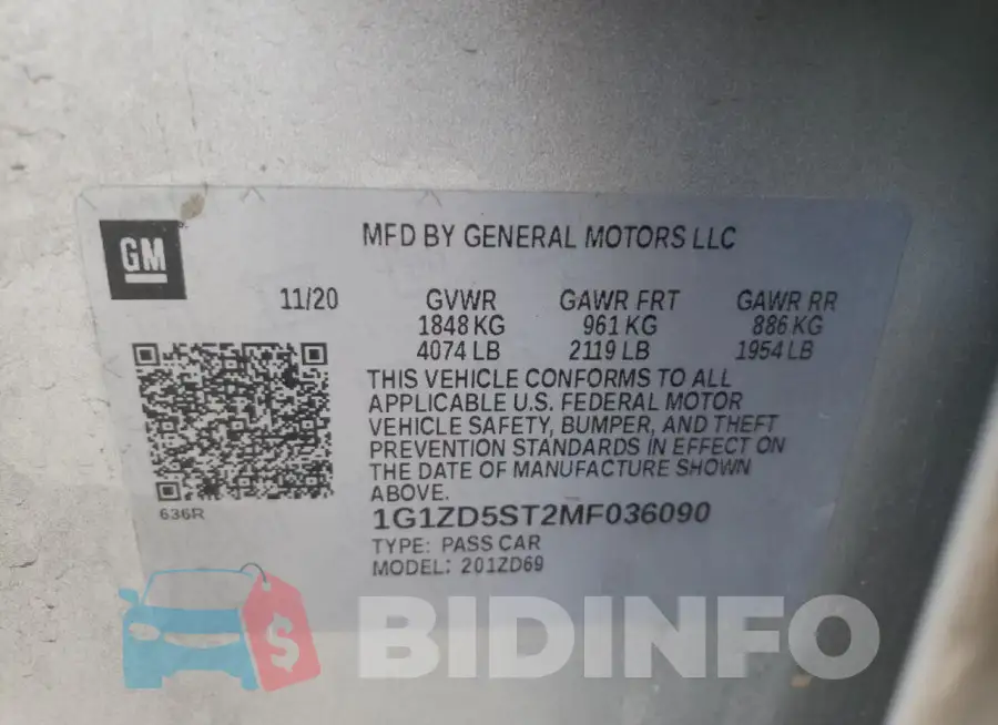 1G1ZD5ST2MF036090 Photo# 13