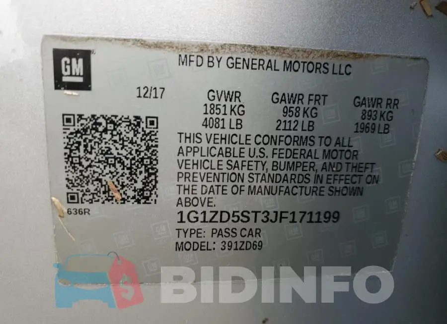 1G1ZD5ST3JF171199 Photo# 13