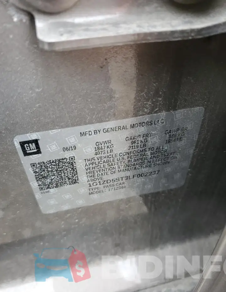 1G1ZD5ST3LF002237 Photo# 13