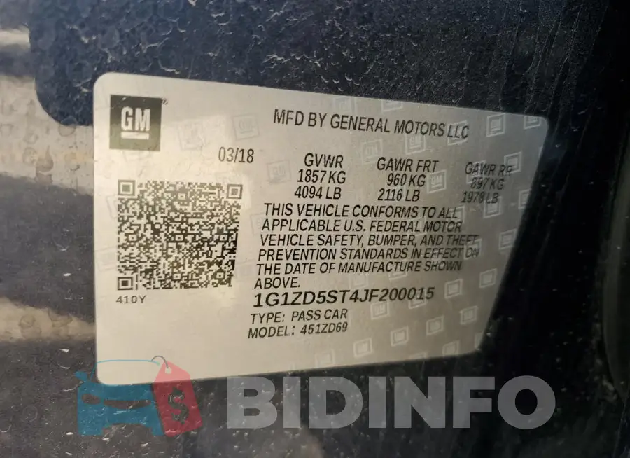 1G1ZD5ST4JF200015 Photo# 12