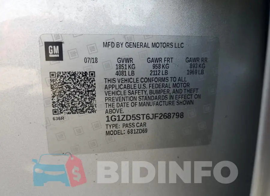 1G1ZD5ST6JF268798 Photo# 12