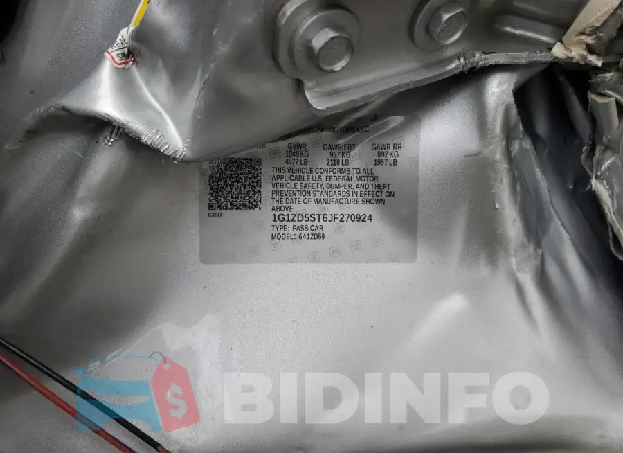 1G1ZD5ST6JF270924 Photo# 13