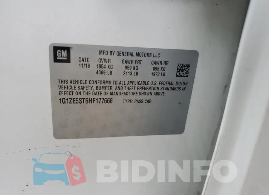 1G1ZE5ST6HF177666 Photo# 12