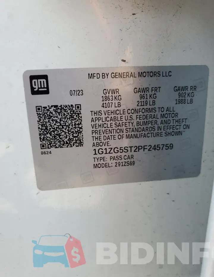1G1ZG5ST2PF245759 Photo# 12