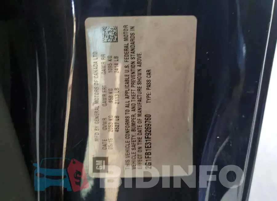 2G1FB1E31F9269760 Photo# 12