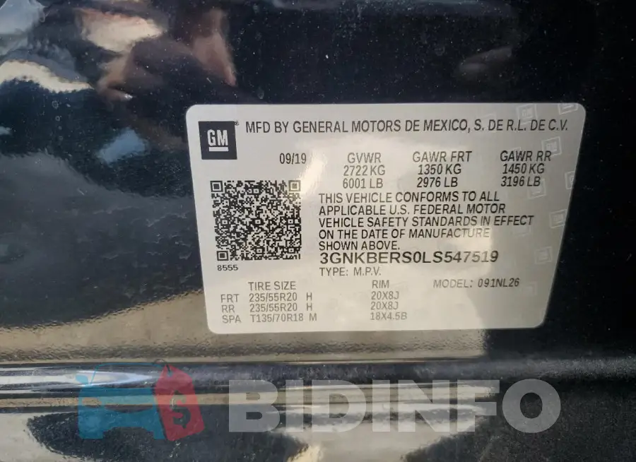 3GNKBERS0LS547519 Photo# 12