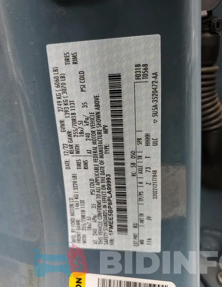 1FMEE5BP8PLA99993 Photo# 13