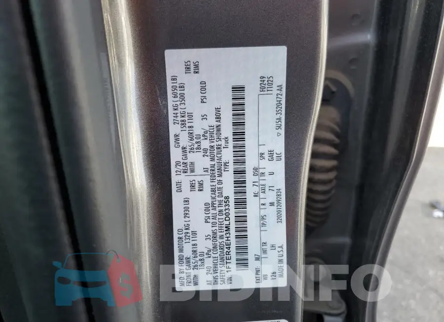 1FTER4EH3MLD03358 Photo# 13