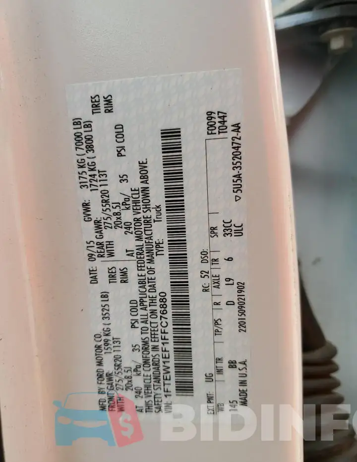 1FTEW1EF1FFC76880 Photo# 12