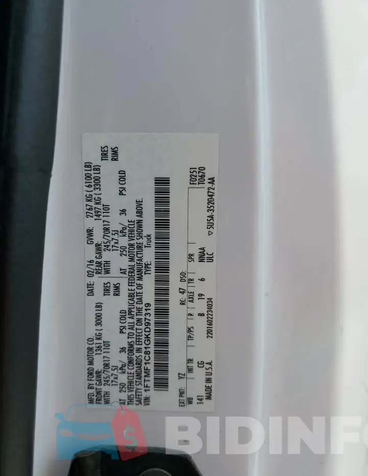 1FTMF1C81GKD97319 Photo# 12