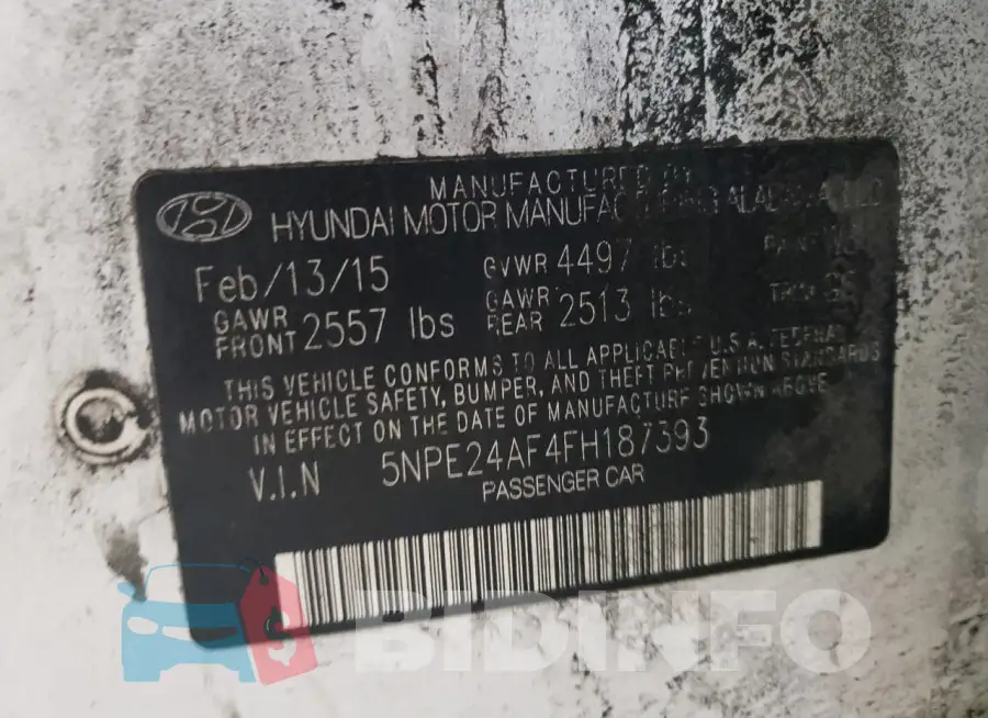 5NPE24AF4FH187393 Photo# 13