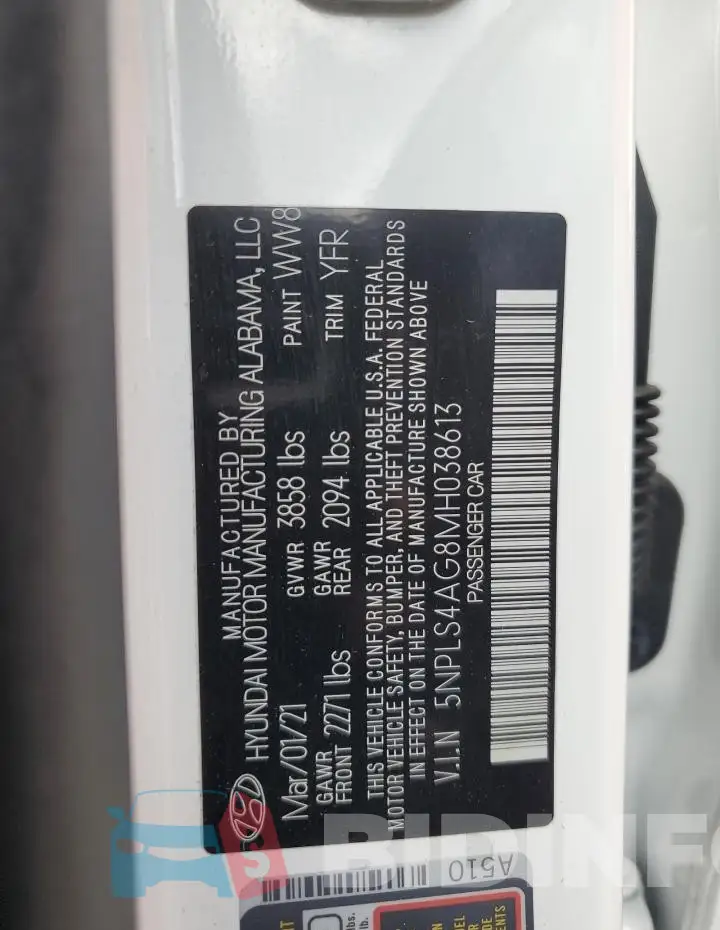 5NPLS4AG8MH038613 Photo# 12
