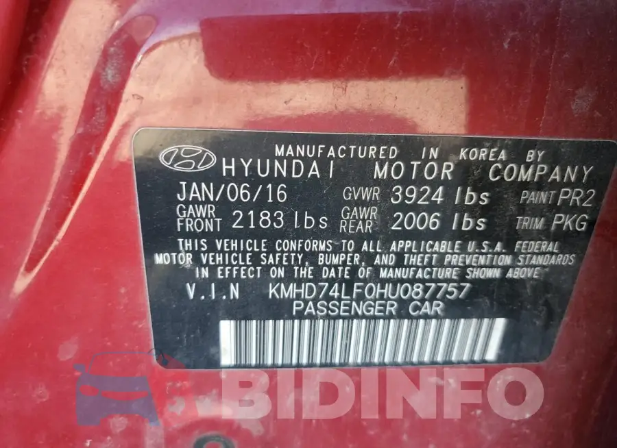 KMHD74LF0HU087757 Photo# 13