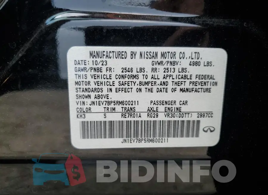 JN1EV7BP5RM600211 Photo# 12