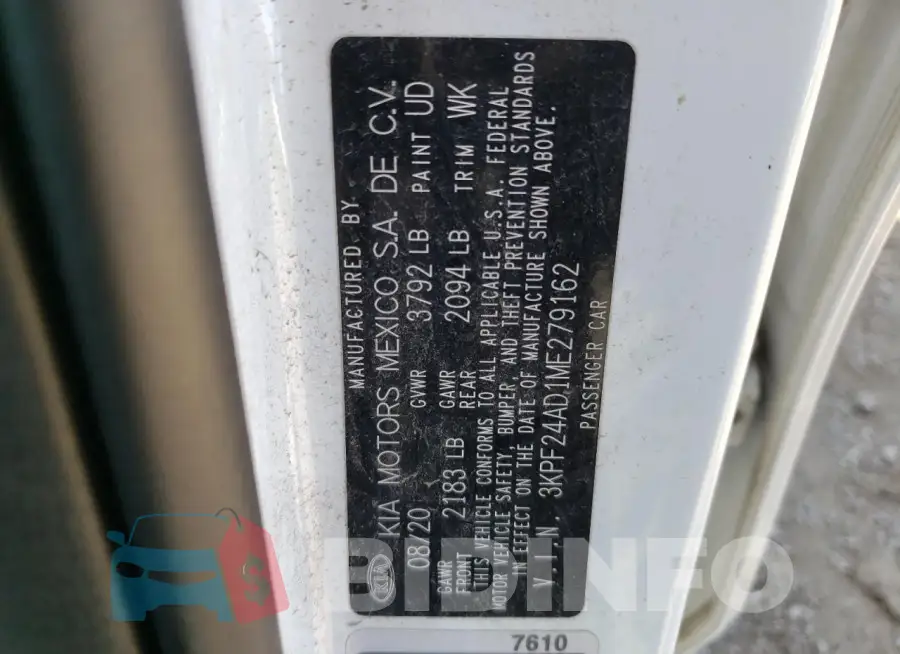 3KPF24AD1ME279162 Photo# 12