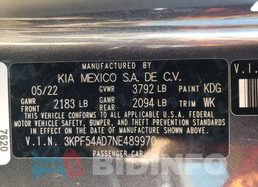 3KPF54AD7NE489970 Photo# 13