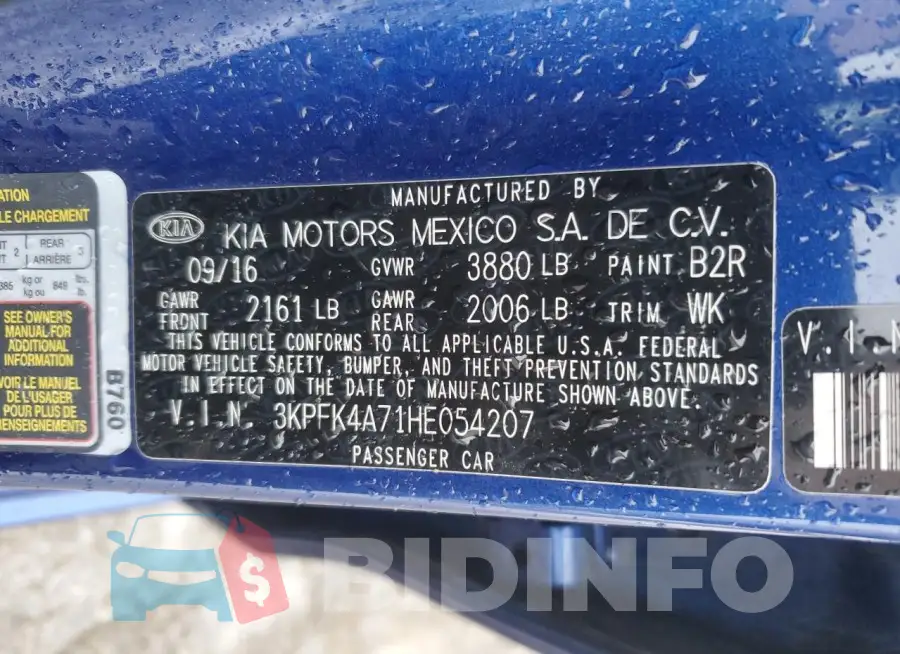 3KPFK4A71HE054207 Photo# 12