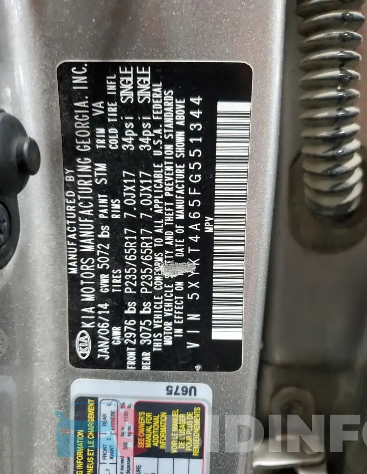 5XYKT4A65FG551344 Photo# 13