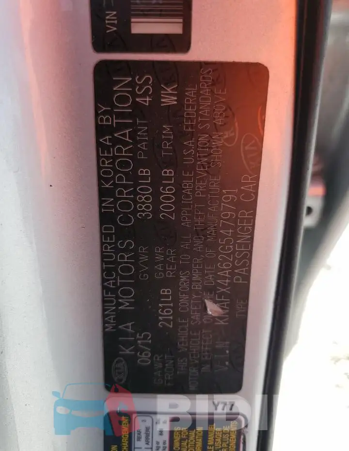KNAFX4A62G5479791 Photo# 13