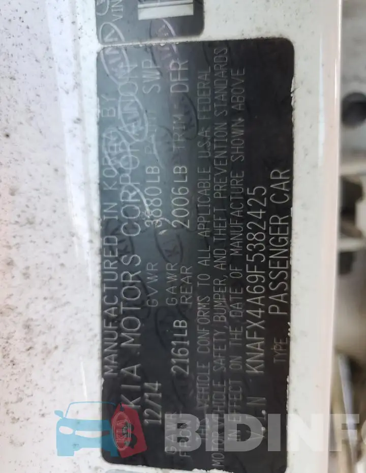 KNAFX4A69F5382425 Photo# 12