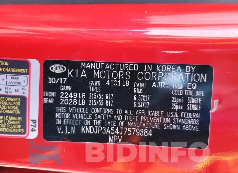 KNDJP3A54J7579384 Photo# 12