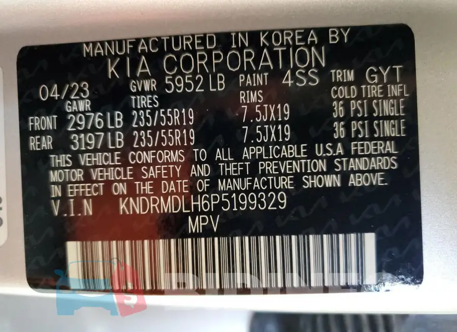 KNDRMDLH6P5199329 Photo# 13