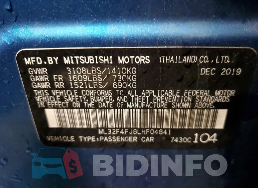 ML32F4FJ8LHF04841 Photo# 12
