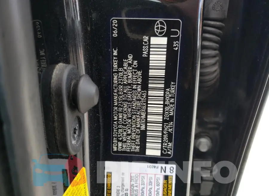 NMTKHMBX6LR115463 Photo# 12