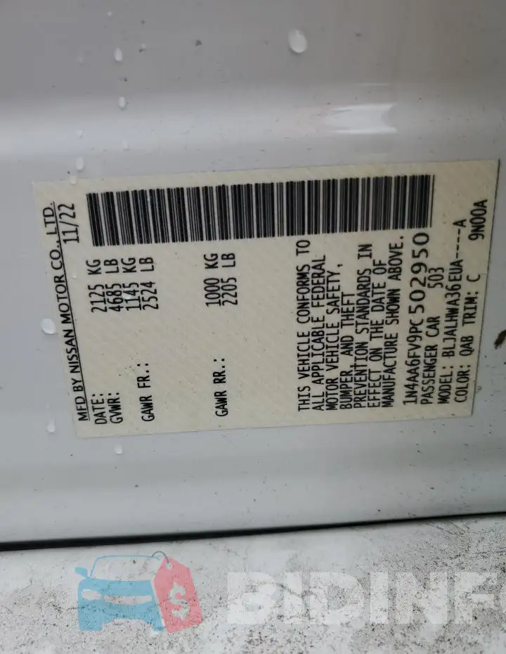 1N4AA6FV9PC502950 Photo# 12