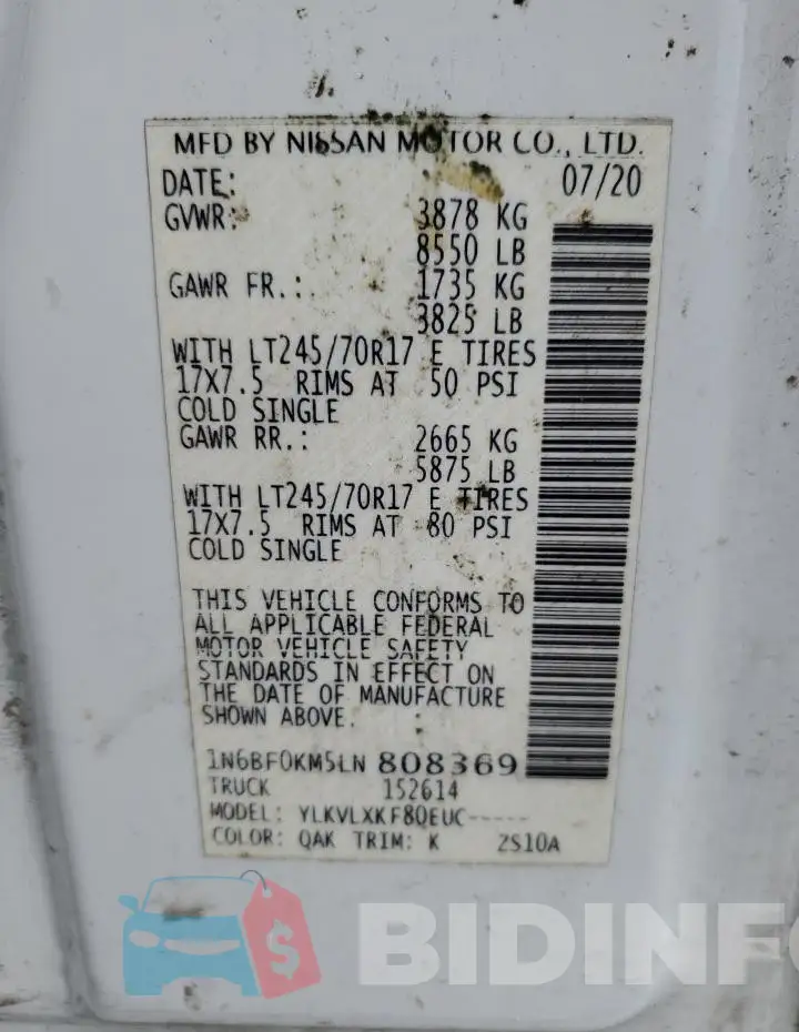 1N6BF0KM5LN808369 Photo# 12