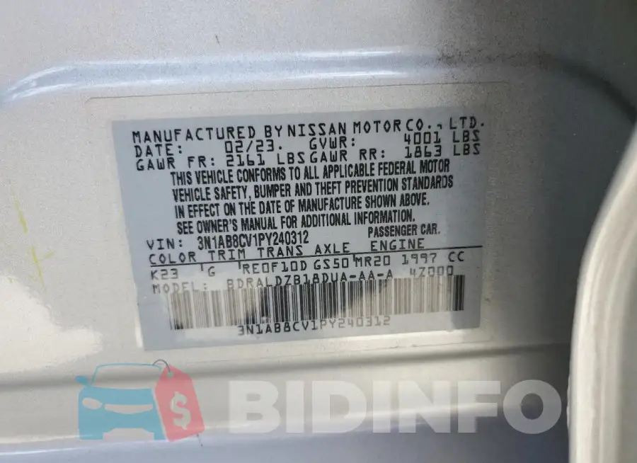 3N1AB8CV1PY240312 Photo# 12
