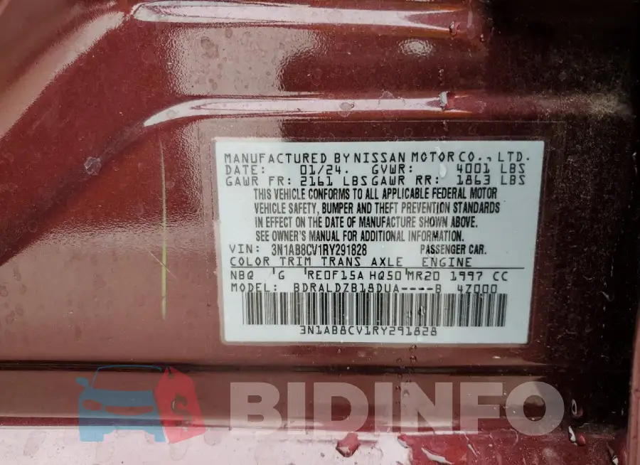 3N1AB8CV1RY291828 Photo# 12