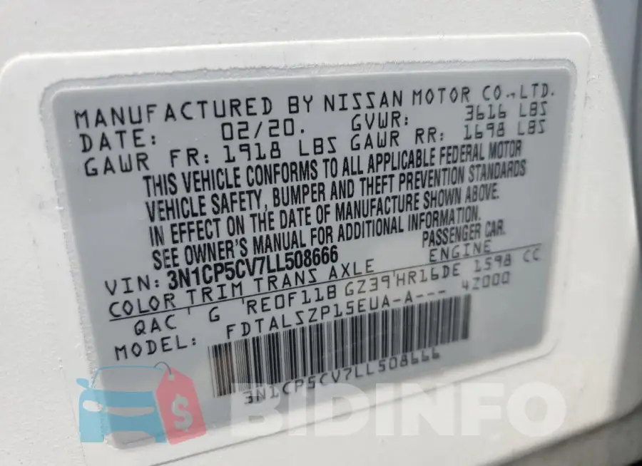 3N1CP5CV7LL508666 Photo# 13