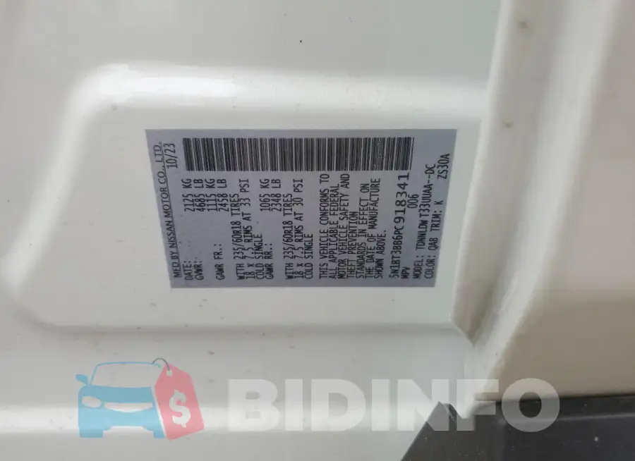 5N1BT3BB6PC918341 Photo# 14