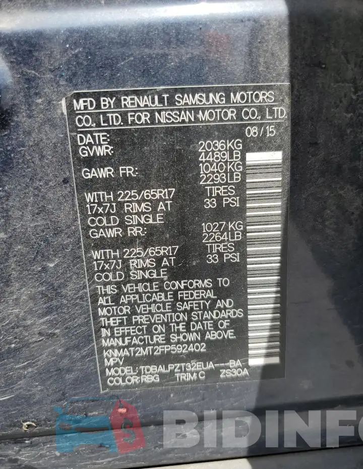 KNMAT2MT2FP592402 Photo# 12