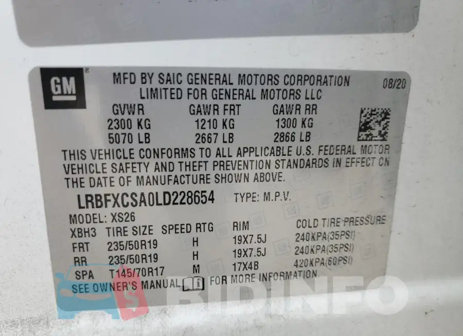 LRBFXCSA0LD228654 Photo# 13