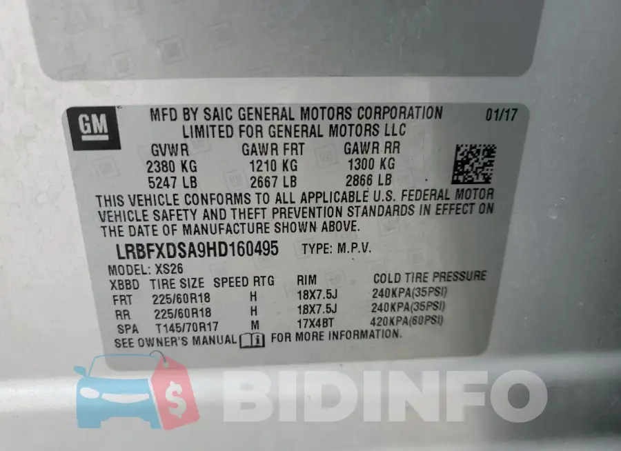 LRBFXDSA9HD160495 Photo# 13