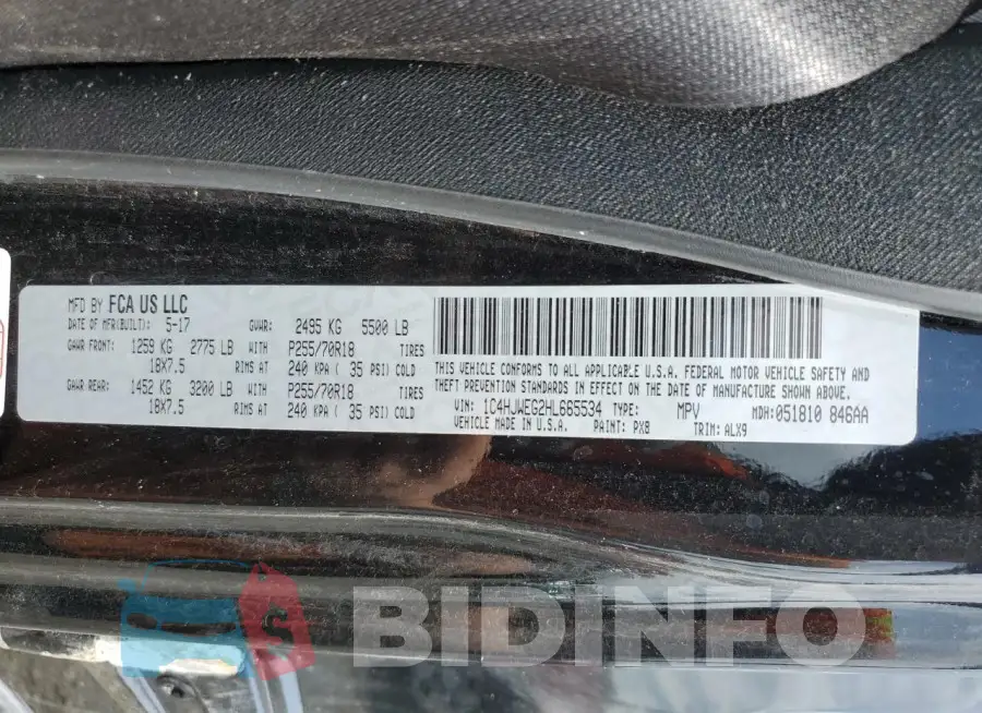 1C4HJWEG2HL665534 Photo# 13