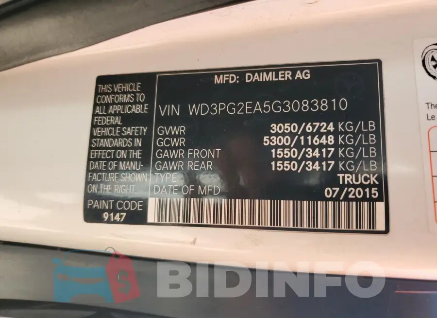 WD3PG2EA5G3083810 Photo# 13