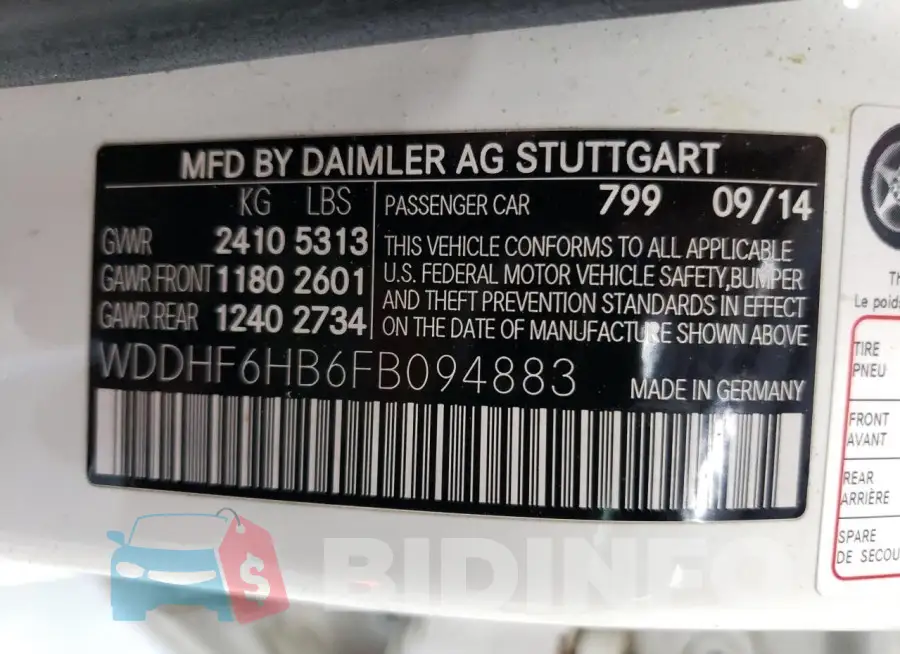 WDDHF6HB6FB094883 Photo# 12