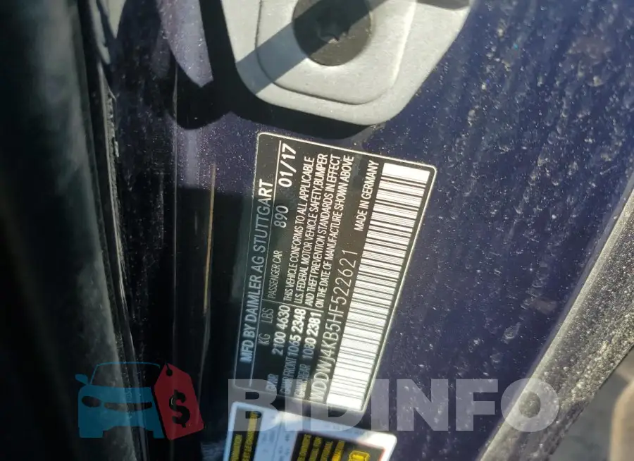 WDDWJ4KB5HF522621 Photo# 12