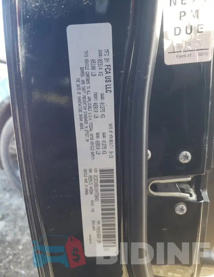 2C3CDXBG1KH728031 Photo# 12