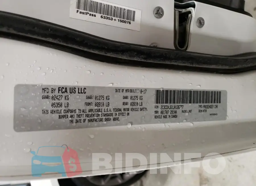 2C3CDXJG1JH126777 Photo# 12