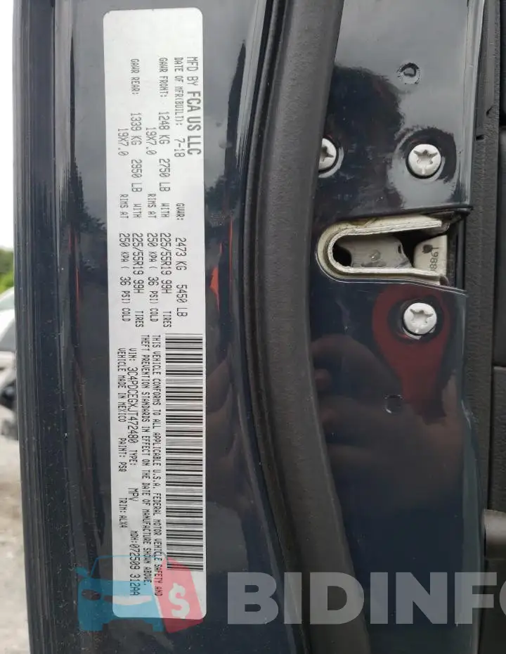 3C4PDCEGXJT472480 Photo# 13