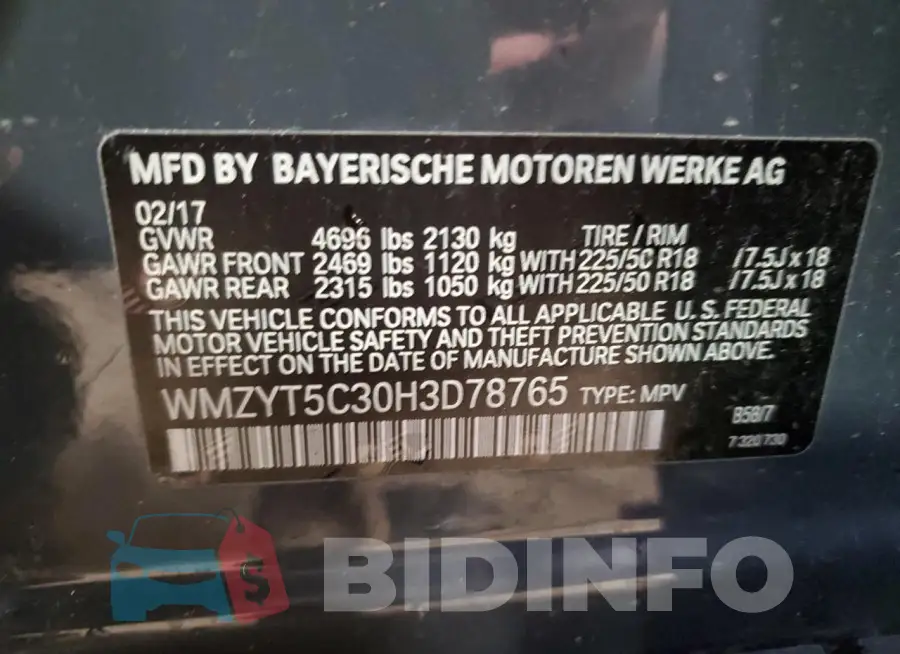 WMZYT5C30H3D78765 Photo# 12