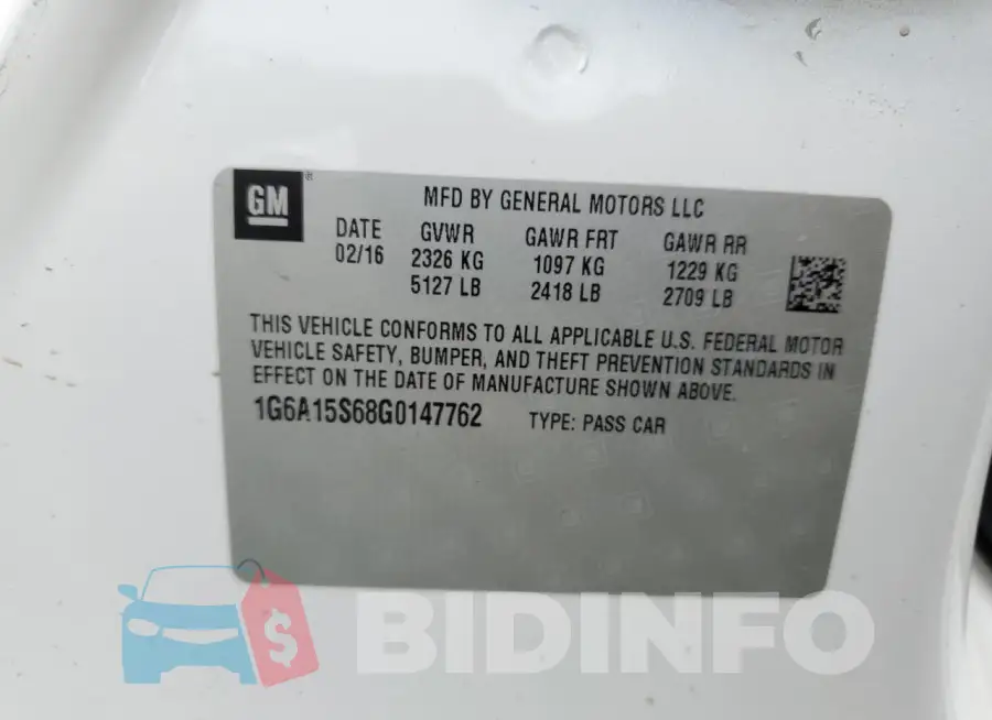 1G6A15S68G0147762 Photo# 12