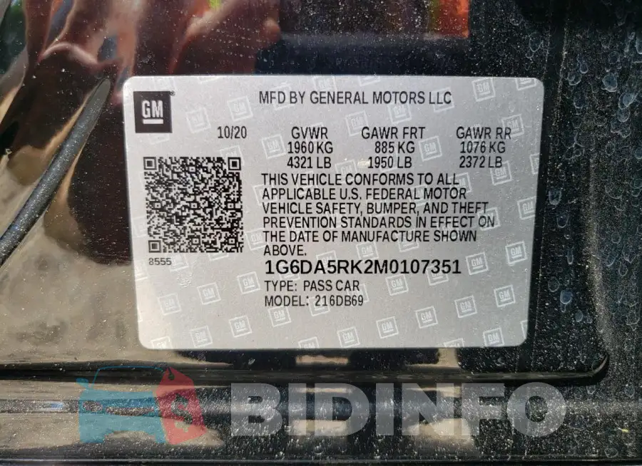1G6DA5RK2M0107351 Photo# 12