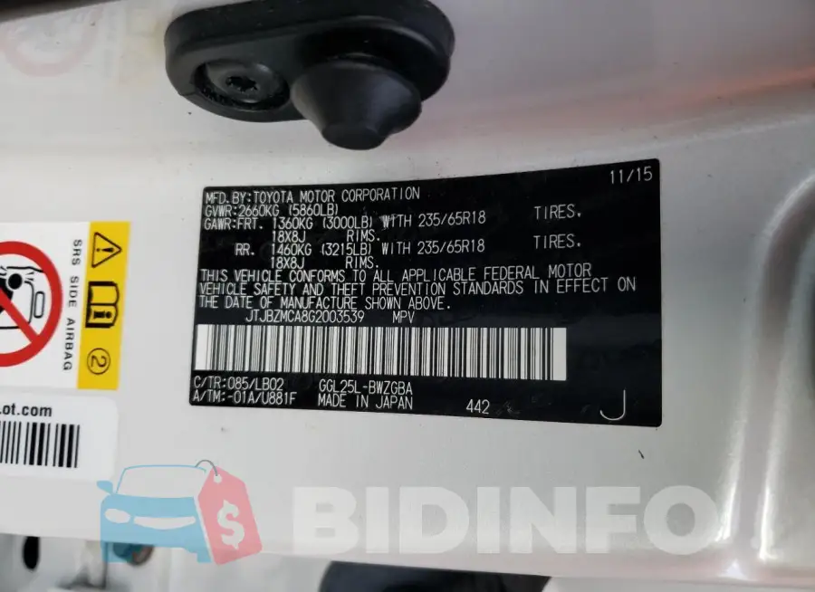 JTJBZMCA8G2003539 Photo# 13