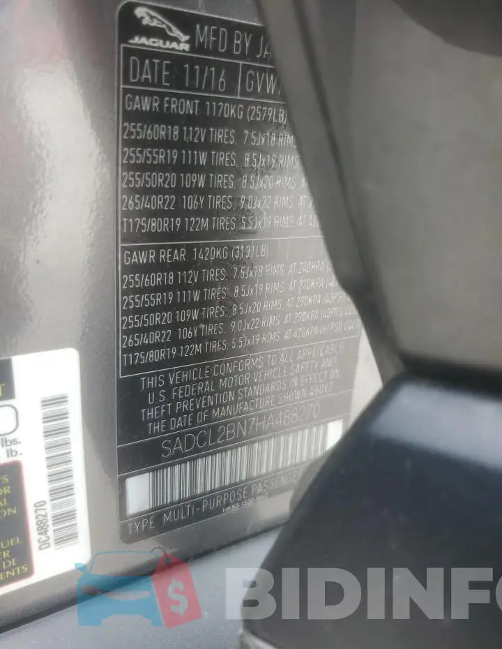 SADCL2BN7HA488270 Photo# 13