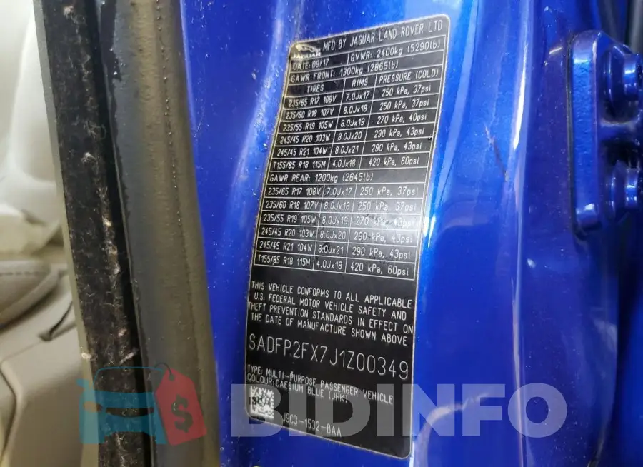SADFP2FX7J1Z00349 Photo# 12